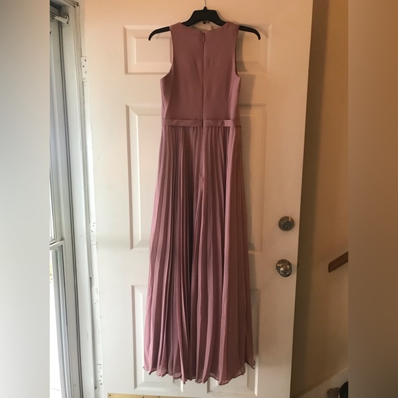 Azazie Lindie Bridesmaid Dress Size 8 Vintage Mauve - Picture 5 of 8